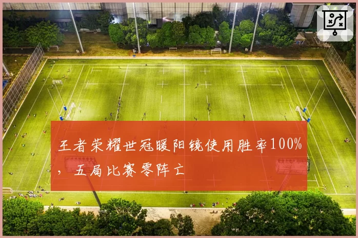 王者荣耀世冠暖阳镜使用胜率100%，五局比赛零阵亡